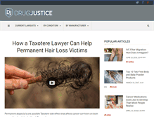 Tablet Screenshot of drugjustice.com